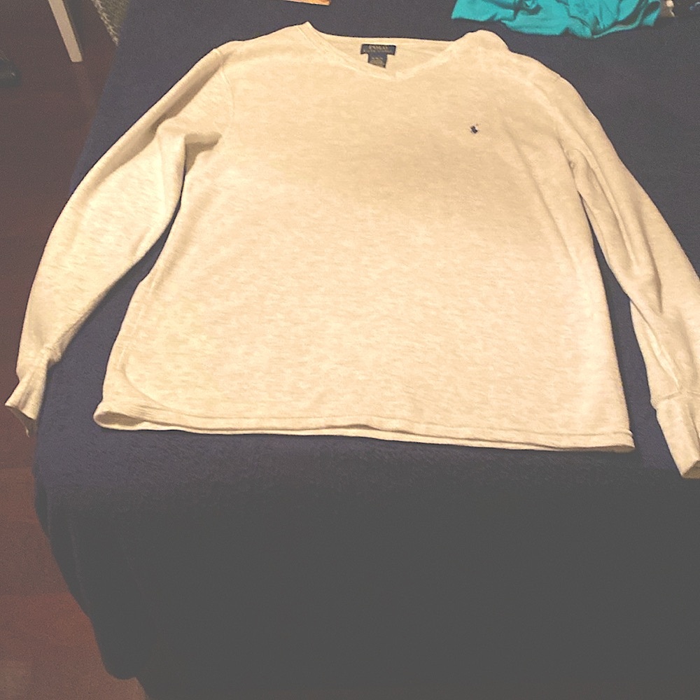 Men’s long sleeve polo tee shirt